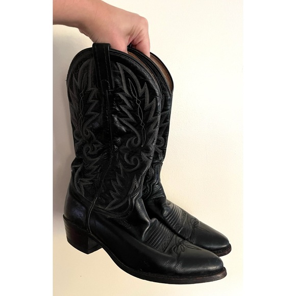 Dan Post Other - Dan Post Mens Cowboy Boots Milwaukee Pointed Toe Stitched Shaft Leather Size 10D